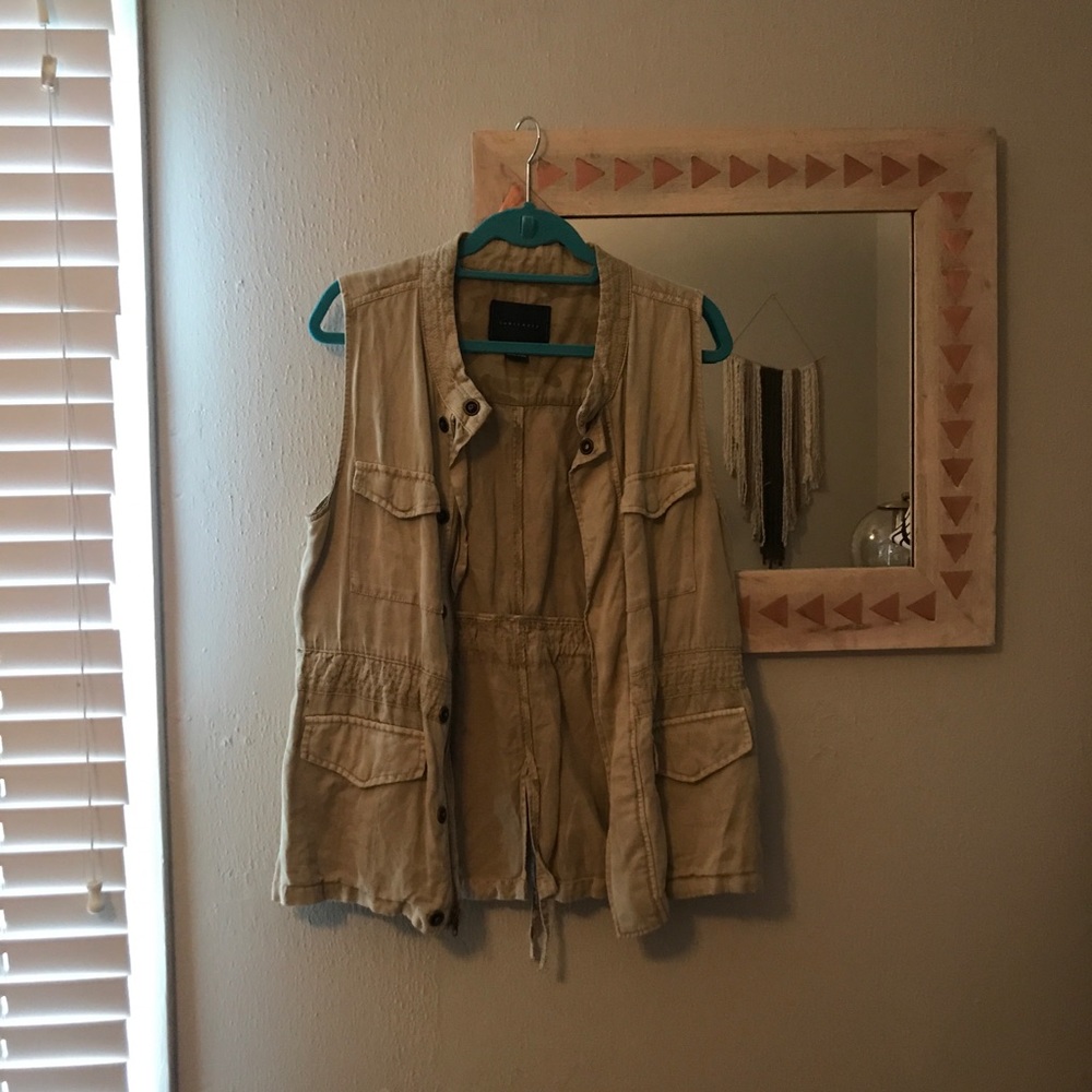 Khaki utility vest - Anthropologie